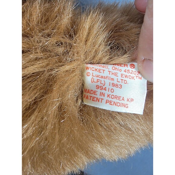 Vintage 1983 Kenner Star Wars Wicket Ewok Plush Stuffed Animal 16" Lucasfilm Toy - Picture 3 of 12